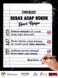 Checklist Bebas Asap Rokok Hari Raya